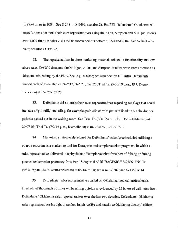 Johnson & Johnson Opioids Verdict - Page 14