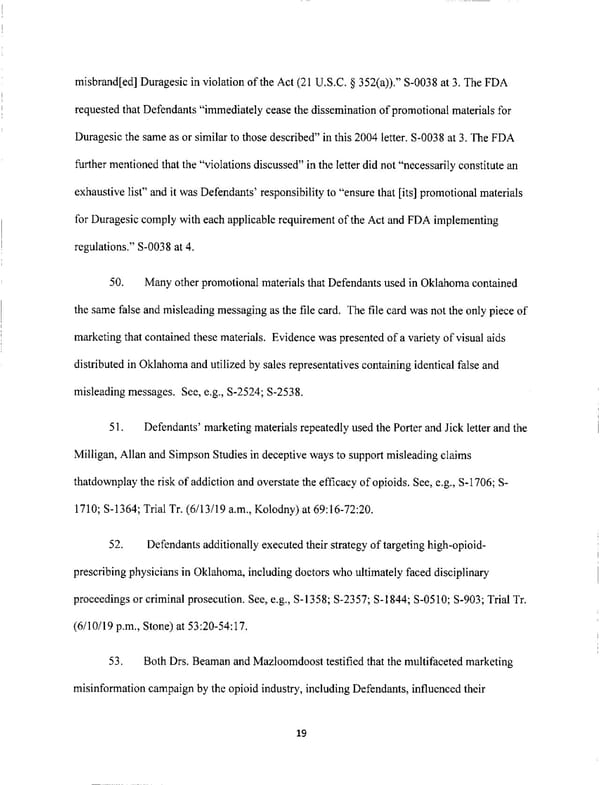 Johnson & Johnson Opioids Verdict - Page 19