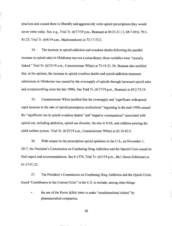 Johnson & Johnson Opioids Verdict - Page 20