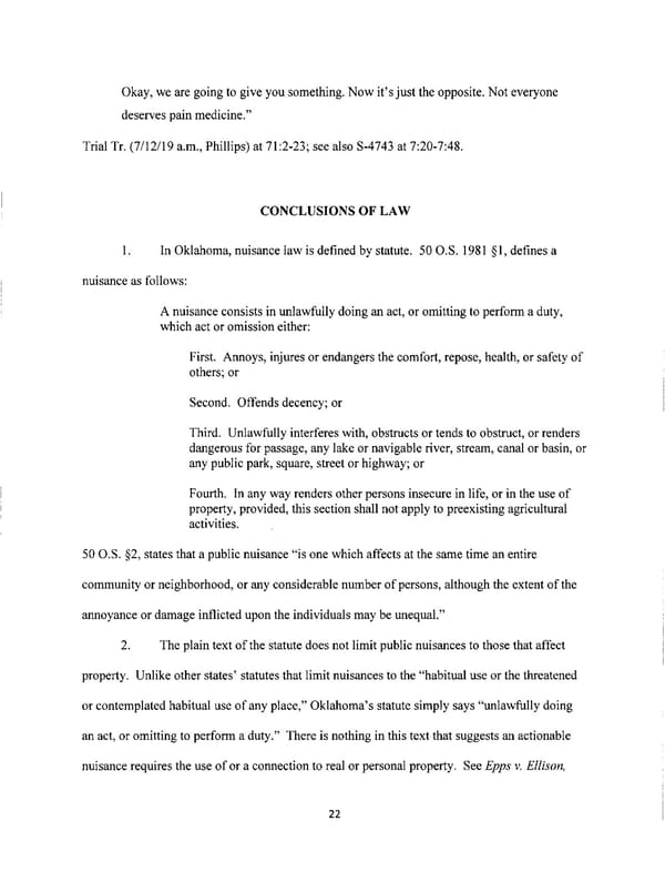Johnson & Johnson Opioids Verdict - Page 22