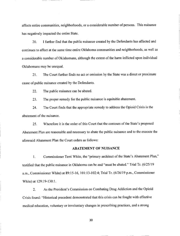 Johnson & Johnson Opioids Verdict - Page 30