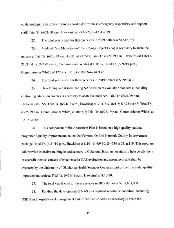 Johnson & Johnson Opioids Verdict - Page 35
