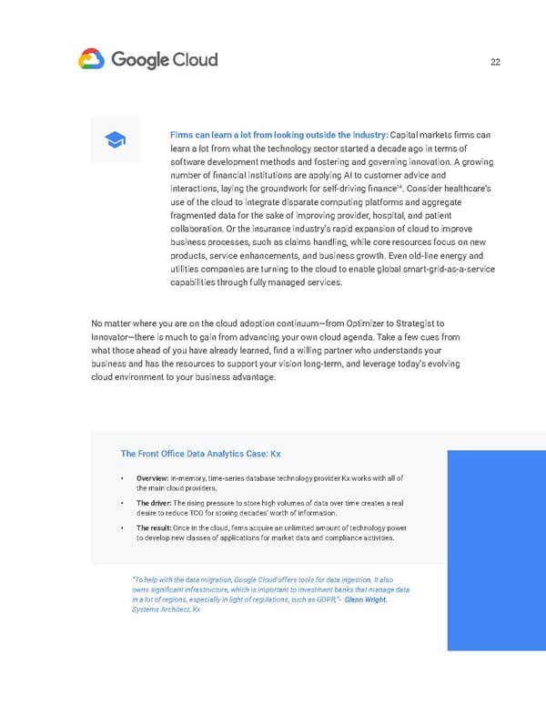Cloud as an Innovation Platform in Capital Markets - Page 23