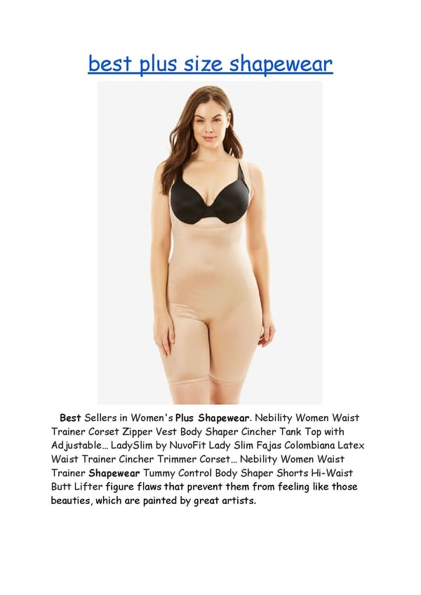 best plus size shapewear - Page 1