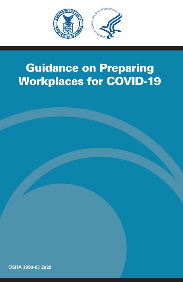 Guidance on Preparing Workplaces for COVID-19 - Page 1