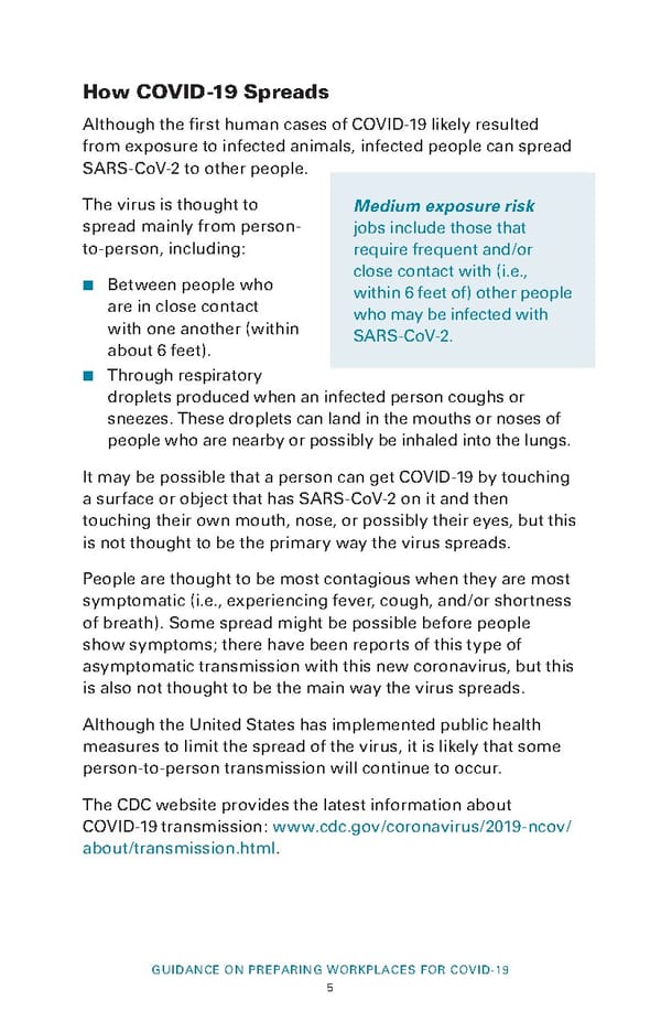 Guidance on Preparing Workplaces for COVID-19 - Page 7