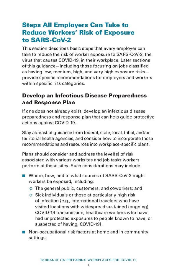 Guidance on Preparing Workplaces for COVID-19 - Page 9