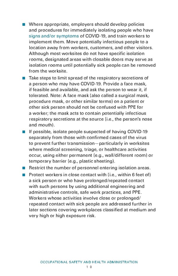 Guidance on Preparing Workplaces for COVID-19 - Page 12