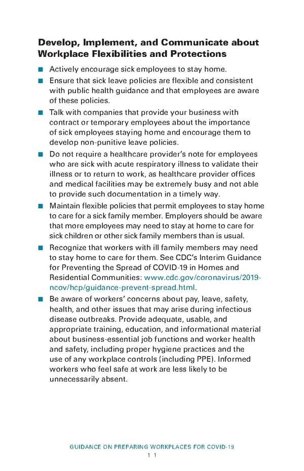 Guidance on Preparing Workplaces for COVID-19 - Page 13