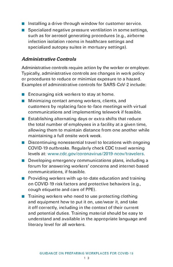Guidance on Preparing Workplaces for COVID-19 - Page 15