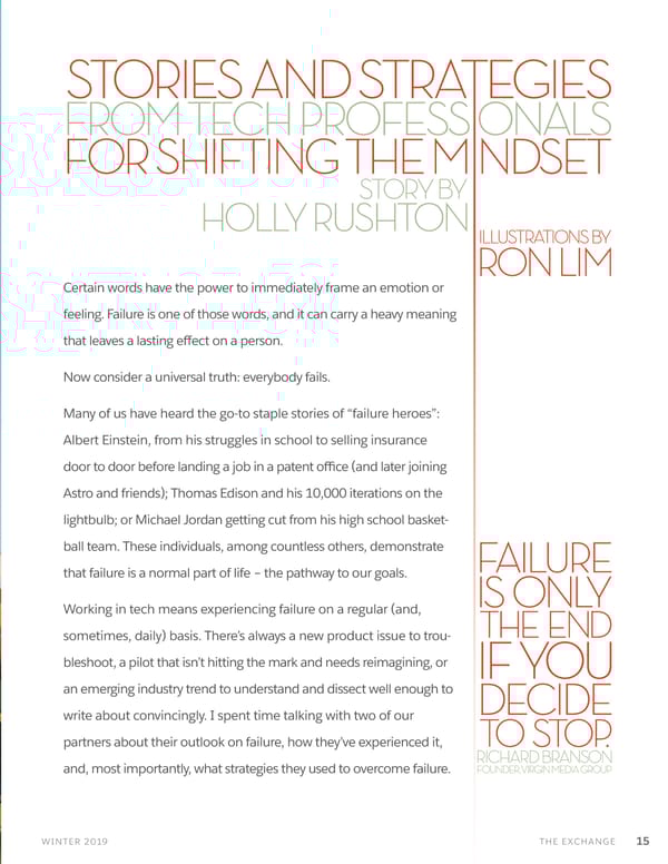 The Exchange Spring 2019 - Page 15