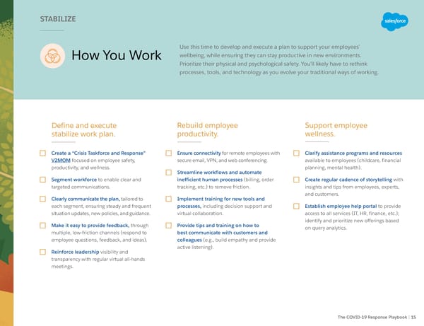 Salesforce: The COVID-19 Response Playbook - Page 15