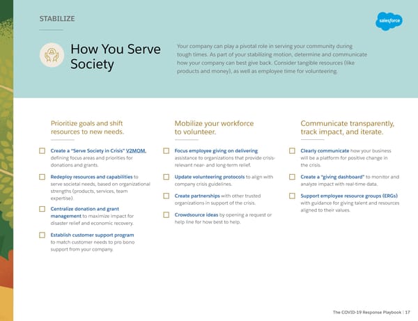 Salesforce: The COVID-19 Response Playbook - Page 17