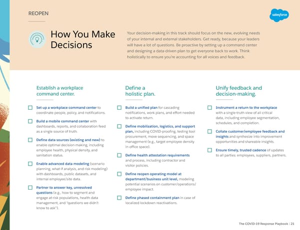 Salesforce: The COVID-19 Response Playbook - Page 21