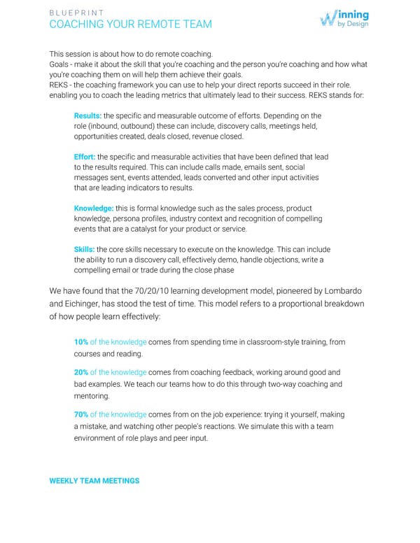 Blueprint | 08 Coaching your remote team - Page 1