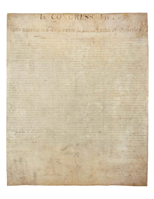 Declaration of Independence (1776) - Page 1