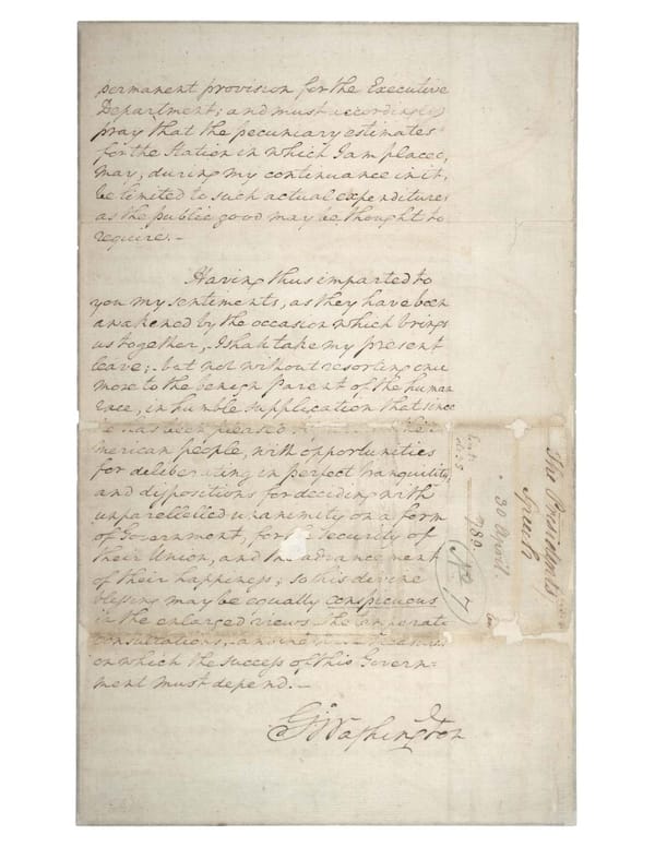 President George Washington's First Inaugural Speech (1789) - Page 2