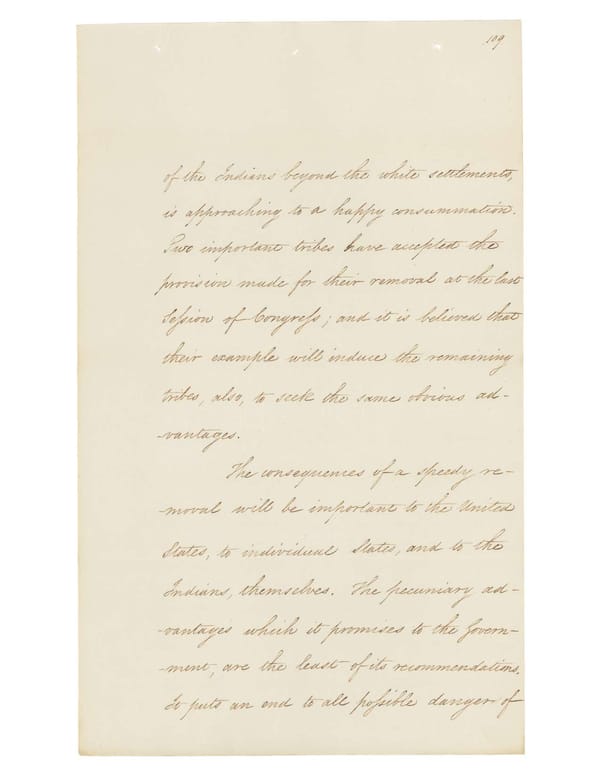 President Andrew Jackson's Message to Congress 'On Indian Removal' (1830) - Page 2