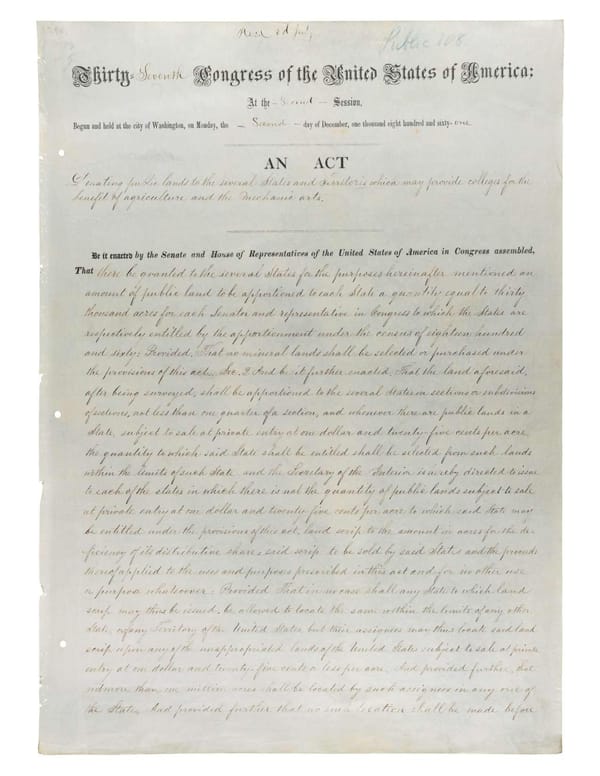 Morrill Act (1862) - Page 1
