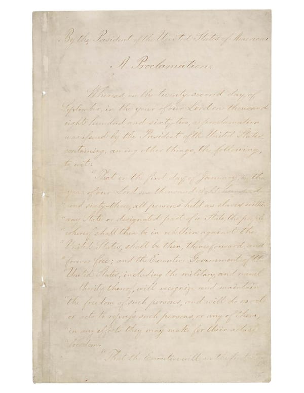 Emancipation Proclamation (1863) - Page 1