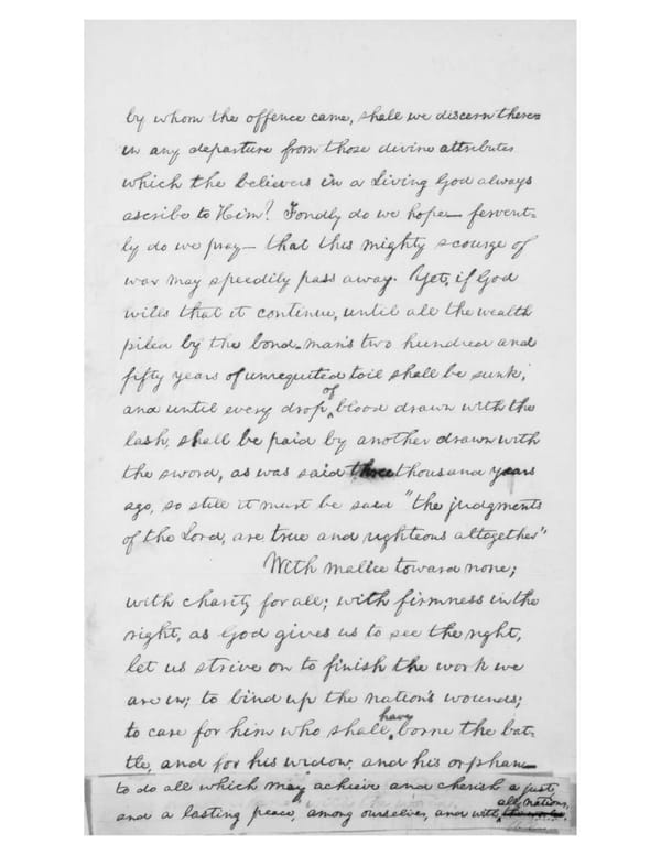 President Abraham Lincoln's Second Inaugural Address (1865) - Page 2