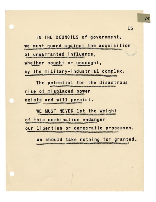 President Dwight D. Eisenhower's Farewell Address (1961) - Page 2