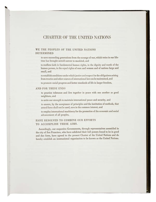 United Nations Charter (1945) - Page 1
