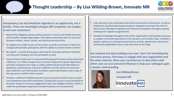 GRBN Global Trust Survey 2020 - US Report © 2020 GRBN - Page 7