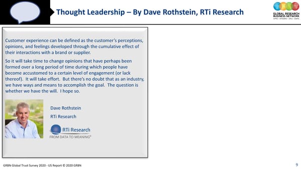 GRBN Global Trust Survey 2020 - US Report © 2020 GRBN - Page 9