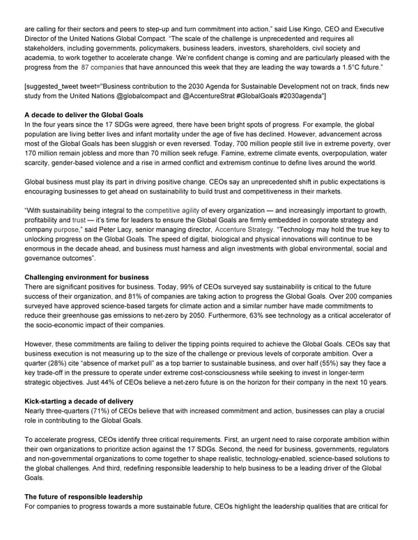 Business Contribution to the 2030 Agenda - Page 2