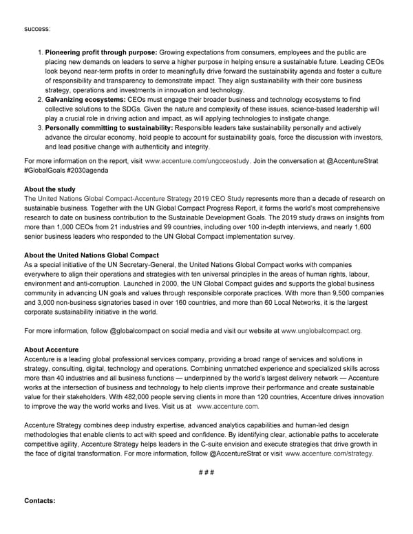 Business Contribution to the 2030 Agenda - Page 3