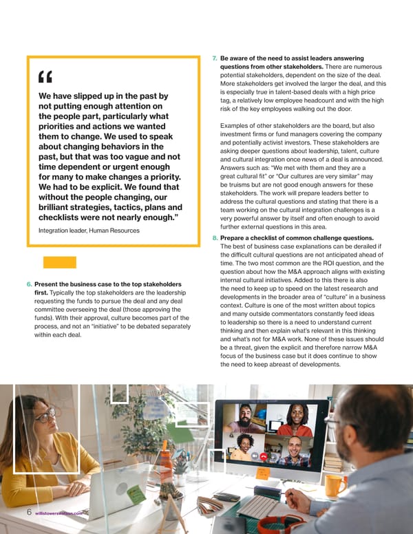 Building the Business Case for Culture in M&A - Page 7