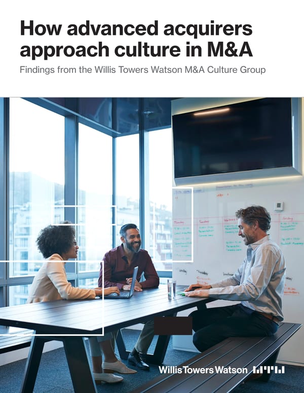 How Advanced Acquirers Approach Culture in M&A - Page 1