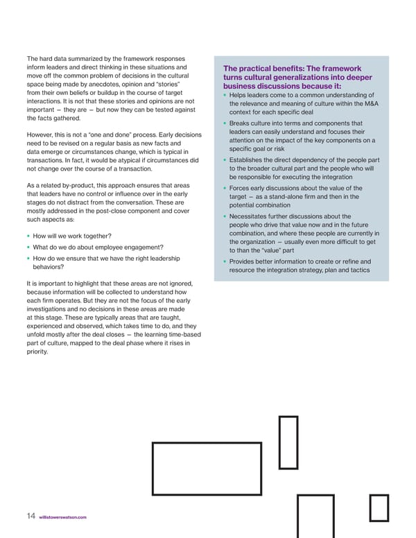 How Advanced Acquirers Approach Culture in M&A - Page 15