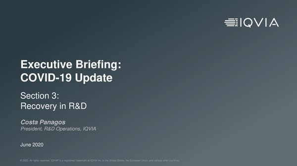 COVID-19 Global Executive Briefing | IQVIA - Page 14