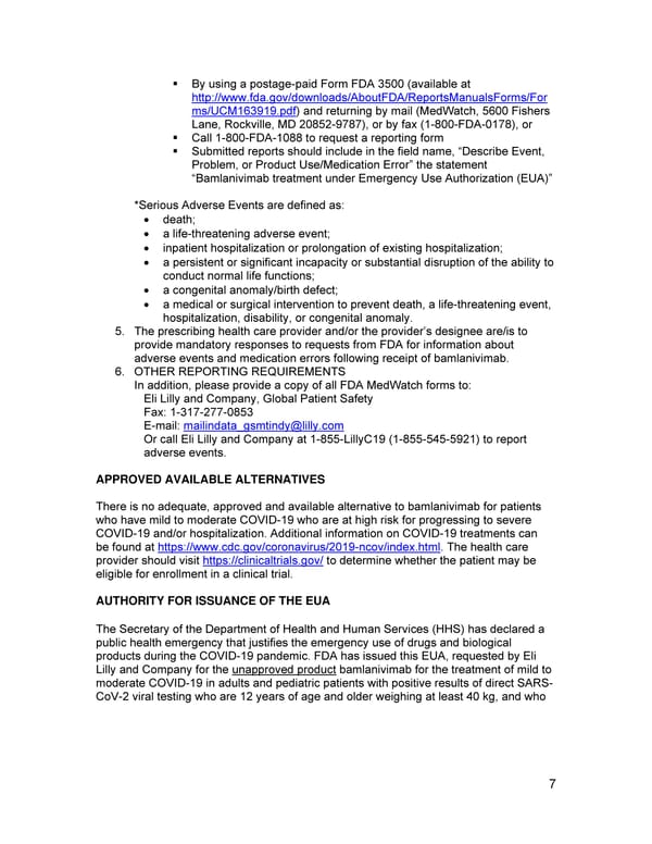 Fact Sheet for Health Care Providers - Page 7