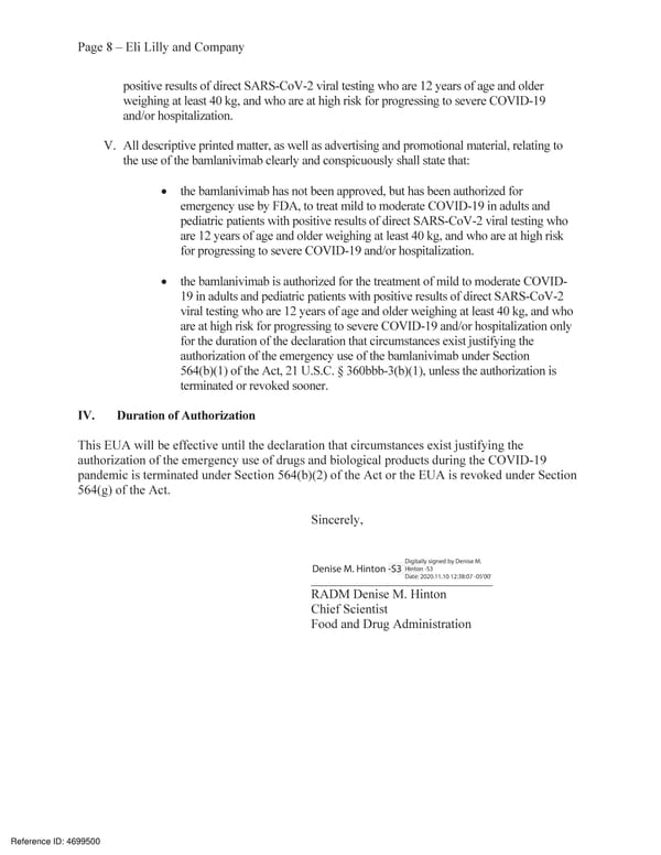 FDA Letter of Authorization - Page 8
