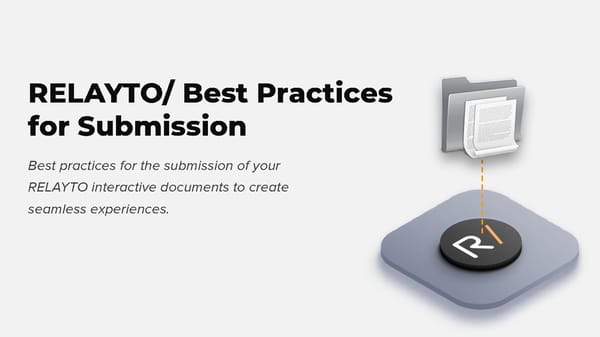 RELAYTO/ Submission Best Practices - Page 1