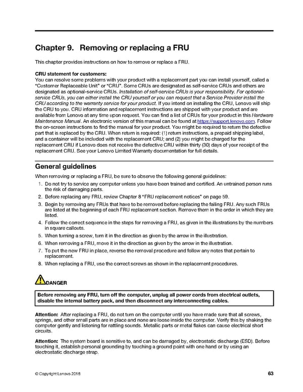 T480 Hardware Maintenance Manual - Page 69