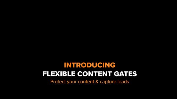 Flexible Content Gates - Page 1