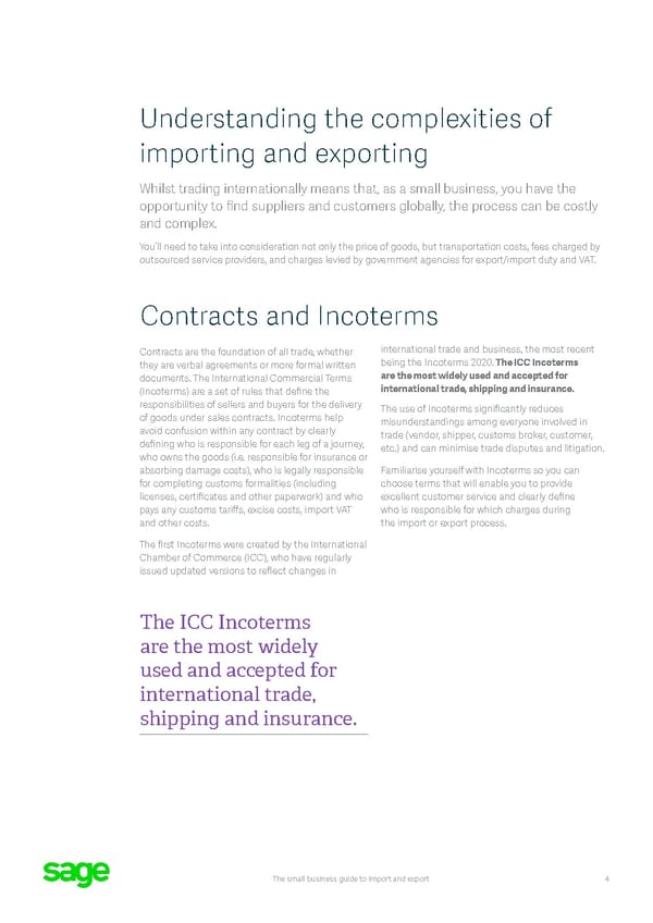 Sage Small Business Guide: Import and Export Flipbook - Page 4