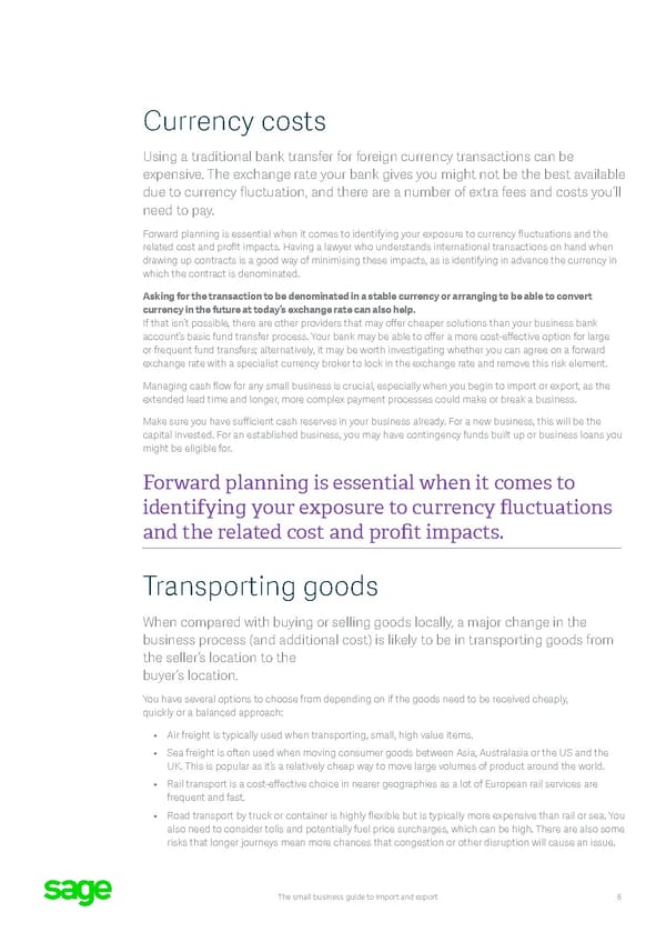 Sage Small Business Guide: Import and Export Flipbook - Page 6