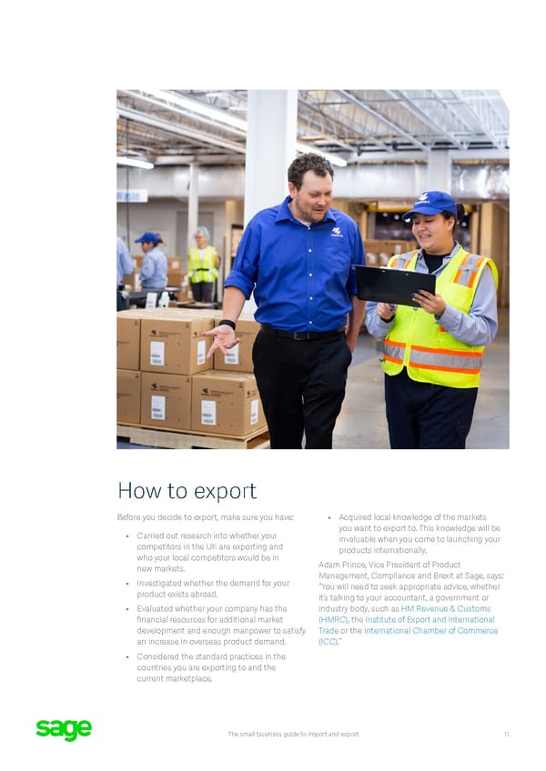 Sage Small Business Guide: Import and Export Flipbook - Page 11