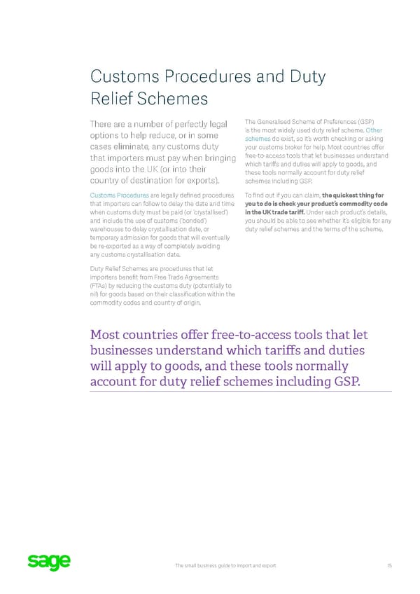 Sage Small Business Guide: Import and Export Flipbook - Page 15