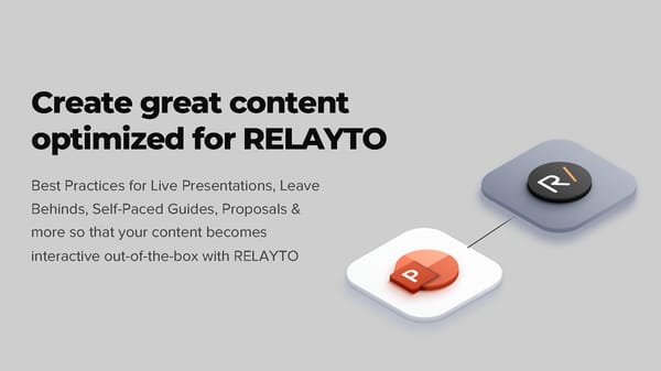 RELAYTO/ Design Best Practices - Page 1