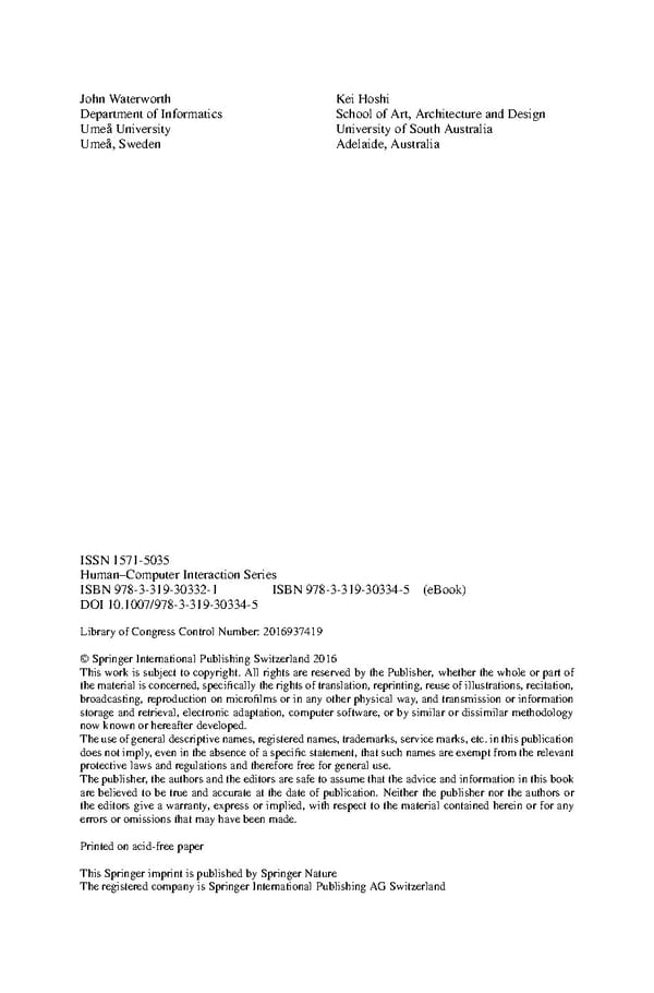 Human Experiential Design of Presence in Everyday - Page 5