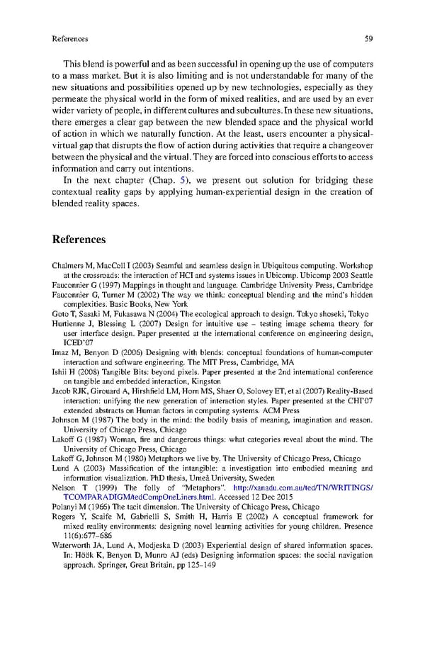 Human Experiential Design of Presence in Everyday - Page 68