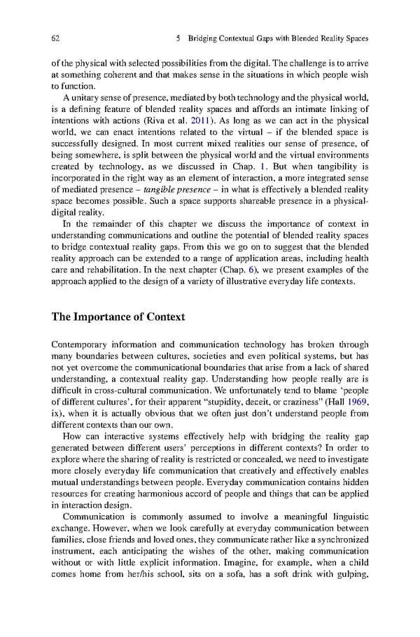 Human Experiential Design of Presence in Everyday - Page 70