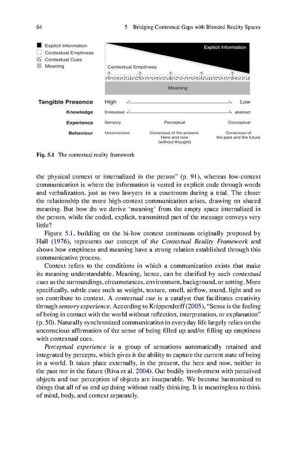 Human Experiential Design of Presence in Everyday - Page 72