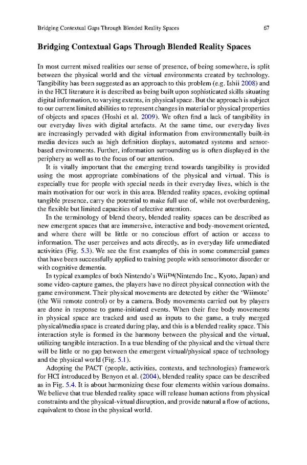 Human Experiential Design of Presence in Everyday - Page 75